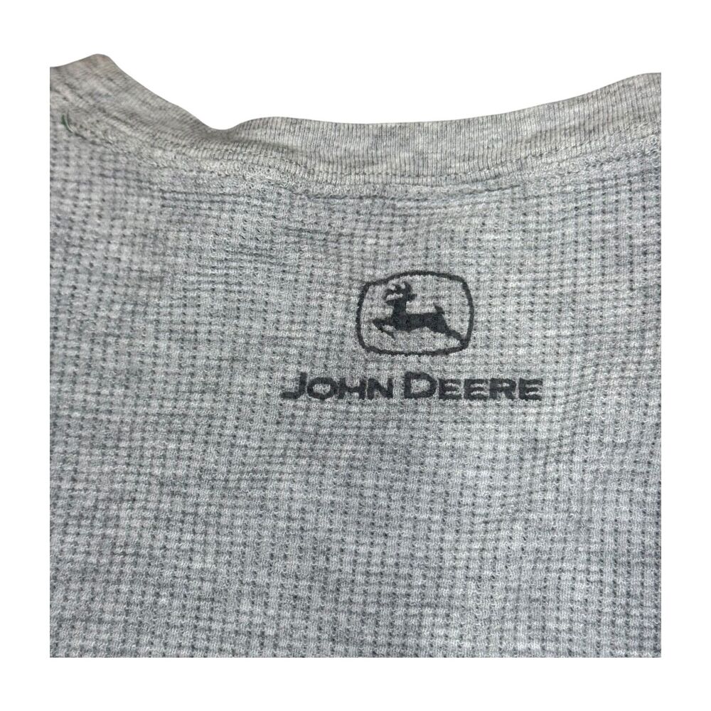 John Deere Tank Top Mens Medium Heather Gray Graphic Antique Tractor Show & Sale - Picture 7 of 7